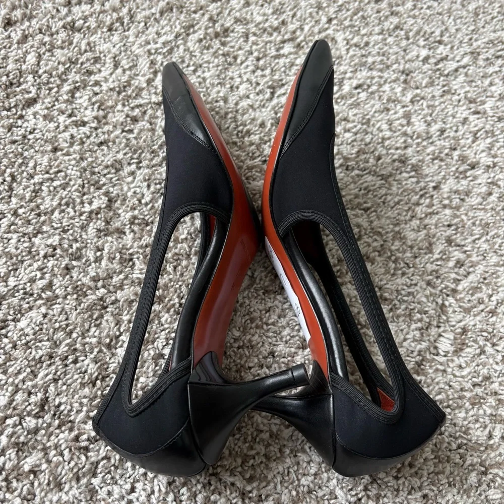 Donald J Pliner Women's Edone Black Leather Pump Heels Size 7